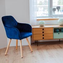 senukai kedes - Home4you Chair Ariel Blue - 2 nuotrauka