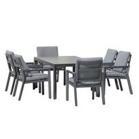 senukai kedes - Lauko krėslas Home4you Tomson, pilka, 61 cm x 64.6 cm x 88 cm - 2 nuotrauka