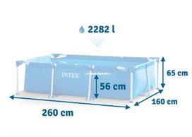 karkasinis - Intex 28271, 260 x 160 x 65 cm, 2282 l - 4 nuotrauka