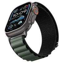 ultra 7 - Spigen WBF1 Dirželis Apple Watch 44 / 45 / 46 / 49 mm, Juodas ir Žalias (Black and Green) - 4 nuotrauka