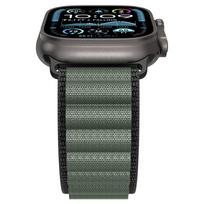 ultra 7 - Spigen WBF1 Dirželis Apple Watch 44 / 45 / 46 / 49 mm, Juodas ir Žalias (Black and Green) - 5 nuotrauka