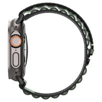 ultra 7 - Spigen WBF1 Dirželis Apple Watch 44 / 45 / 46 / 49 mm, Juodas ir Žalias (Black and Green) - 6 nuotrauka