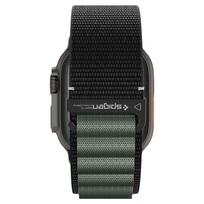 ultra 7 - Spigen WBF1 Dirželis Apple Watch 44 / 45 / 46 / 49 mm, Juodas ir Žalias (Black and Green) - 7 nuotrauka