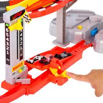 f1 hot wheels - Mattel Hot Wheels lenktynių trasa – Downhill Circuit Race (JMC90) - 3 nuotrauka