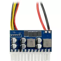 psu laidai - Inter-Tech Mini-ITX PSU 160W DC/DC Juodas (Black) - 3 nuotrauka