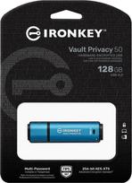 usb 3.0 usb flash - Kingston IronKey Vault Privacy 50 128GB Blue (Mėlynas) - 4 nuotrauka