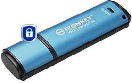 usb 3.0 usb flash - Kingston IronKey Vault Privacy 50 128GB Blue (Mėlynas) - 5 nuotrauka
