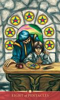 wizard kortos - SCHIFFER PUBLISHING Steele Wizards Tarot Kortos - 15 nuotrauka