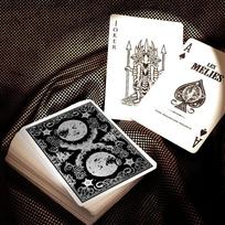 folija sidabrine - Difatta Les Melies Silver žaidimo kortos – riboto leidimo, sidabro folija, pokeriui - 3 nuotrauka
