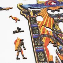 delione kates - Fantasy Puzzles Bastet medinė dėlionė, M dydis, 150 det. - 5 nuotrauka