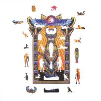 delione kates - Fantasy Puzzles Bastet medinė dėlionė, M dydis, 150 det. - 13 nuotrauka