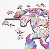 vienaragis delione - Fantasy Puzzles Unicorn Dėlionė Iš Medžio XL Dydis, 600 det. - 3 nuotrauka
