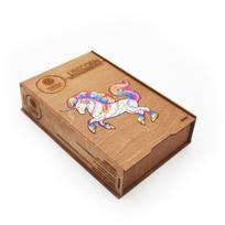 vienaragis delione - Fantasy Puzzles Unicorn Dėlionė Iš Medžio XL Dydis, 600 det. - 8 nuotrauka