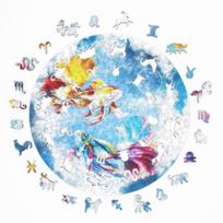 medine zuvis - Fantasy Puzzles Žuvys (Zodiakai) medinė dėlionė, 200 det. - 4 nuotrauka