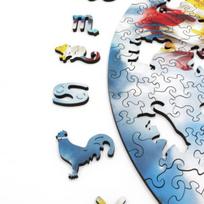 medine zuvis - Fantasy Puzzles Žuvys (Zodiakai) medinė dėlionė, 200 det. - 6 nuotrauka