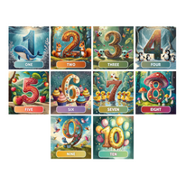 delione skaiciai - Fantasy Puzzles Lavinamoji Dėlionė Iš Medžio (Skaičių kolekcija nr. 1) (EN) - 3 nuotrauka