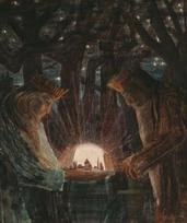karaliu pasakos - Fantasy Puzzles M.K. Čiurlionis Karalių pasaka, M, 150 det. - 5 nuotrauka