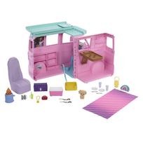 lele barbie - Mattel Barbie Dream Land Road Trip Camper JMK45, rožinė (Pink) - 6 nuotrauka