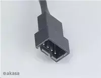 fan cable - Akasa PWM Fan Extension Cable 4pcs AK-CBFA01-KT04, pilka, 0.3 m - 2 nuotrauka
