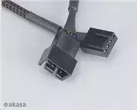 fan cable - Akasa PWM Fan Extension Cable 4pcs AK-CBFA01-KT04, pilka, 0.3 m - 3 nuotrauka