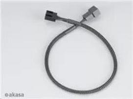 fan cable - Akasa PWM Fan Extension Cable 4pcs AK-CBFA01-KT04, pilka, 0.3 m - 4 nuotrauka