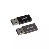 type c i usb a - USB adapteris Akasa USB-C - USB Juodas (AK- CCUB61-KT02) - 3 nuotrauka