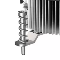 lga 1851 cpu - Akasa AK-CC6607EP01 Low-Profile CPU Cooler LGA 1700 64.5 mm - 3 nuotrauka