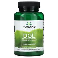 Swanson DGL, 385 mg, kramtomosios tabletės, N180