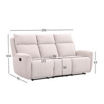 sofa senukai - Sofa-lova MAREN 3-vietė, smėlio (Beige) - 2 nuotrauka