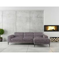 sofos kampai - Kampinė sofa Home4you Kristy, pilka, dešininė, 267 x 160 cm x 80 cm - 2 nuotrauka