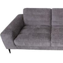 sofos kampai - Kampinė sofa Home4you Kristy, pilka, dešininė, 267 x 160 cm x 80 cm - 5 nuotrauka