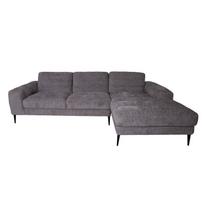 sofos kampai - Kampinė sofa Home4you Kristy, pilka, dešininė, 267 x 160 cm x 80 cm - 6 nuotrauka
