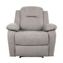 elektriniai foteliai - Atlošiamas krėslas Home4you Lowri 21726, pilkas, 99 cm x 95 cm x 102 cm - 8 nuotrauka