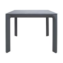 ermitazas stalai - Lauko stalas Home4you Carves, antracito, 90 cm x 90 cm x 75 cm - 4 nuotrauka