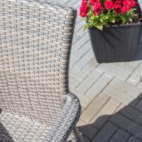 senukai foteliai - Lauko kėdė Garden4you Larache, pilka, 57 cm x 61 cm x 83 cm - 3 nuotrauka