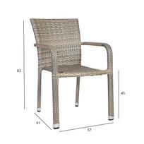 senukai foteliai - Lauko kėdė Garden4you Larache, pilka, 57 cm x 61 cm x 83 cm - 7 nuotrauka