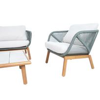 lauko baldai senukai - Lauko baldų komplektas TUXEDO Stalas, sofa ir 2 kėdės - 6 nuotrauka