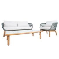 lauko baldai senukai - Lauko baldų komplektas TUXEDO Stalas, sofa ir 2 kėdės - 7 nuotrauka