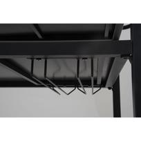 lauko virtuve - Lauko stalas Home4you Boden, ruda sp./juoda sp., 103 - 110 cm x 60 cm x 85 cm - 7 nuotrauka