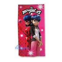 boruzele - Miraculous Ladybug Stebuklingoji boružėlė rankšluostis 70 x 140 cm - 2 nuotrauka
