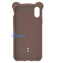 iphone xs max deklas - Baseus "Flexible Silicone Back Cover Case Apple iPhone XS Max" Brown Bear - 3 nuotrauka