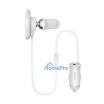magsafe car holder - Baseus MagSafe 15W + USB-A 25W white (CW01) - 5 nuotrauka