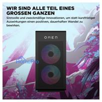 desktop pc - HP OMEN Desktop Gaming PC GT16-1173ng, AMD Ryzen 7 9800X3D, 64GB DDR4, 2TB SSD, Radeon 9700 XT 16GB, Juodas (Black) - 7 nuotrauka