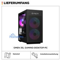 desktop pc - HP OMEN Desktop Gaming PC GT16-1173ng, AMD Ryzen 7 9800X3D, 64GB DDR4, 2TB SSD, Radeon 9700 XT 16GB, Juodas (Black) - 9 nuotrauka