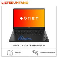 hp laptop 17 ryzen - HP OMEN 17.3", Ryzen AI 7 350, 32 GB, 1 TB, RTX 5070, 240 Hz, Juodas (Black) - 8 nuotrauka