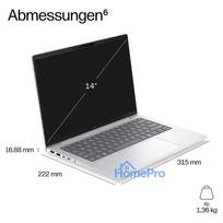 snapdragon elite x - HP EliteBook 6 G2q, Snapdragon X2 Elite X2E-84-100, 32 GB, 1 TB, 14", W11 Pro, LTE 5G, Sidabrinis (Silver) - 14 nuotrauka