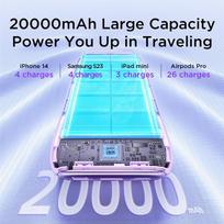 power bank 20000mah - Joyroom JR-L012 Plus Colorful, 20000mAh, 22.5W, juodas - 8 nuotrauka
