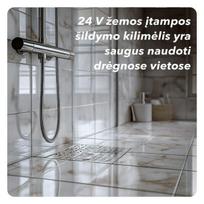 sildomi kilimeliai - Warmset Elektrinis šildomų grindų kilimėlis - tinklelis Juodas (Black) 150 W 24 V - 2 nuotrauka