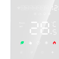 termostatas wifi - Programuojamas termostatas ME82H(LED) WiFi, Baltas (White) - 3 nuotrauka