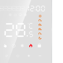 termostatas wifi - Programuojamas termostatas ME82H(LED) WiFi, Baltas (White) - 4 nuotrauka